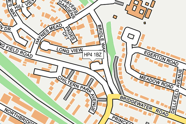HP4 1BZ map - OS OpenMap – Local (Ordnance Survey)