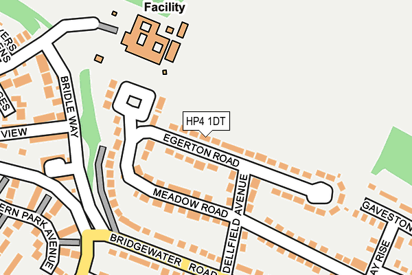 HP4 1DT map - OS OpenMap – Local (Ordnance Survey)