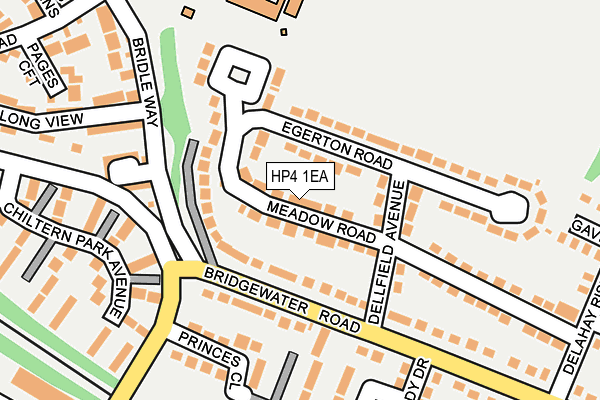 HP4 1EA map - OS OpenMap – Local (Ordnance Survey)