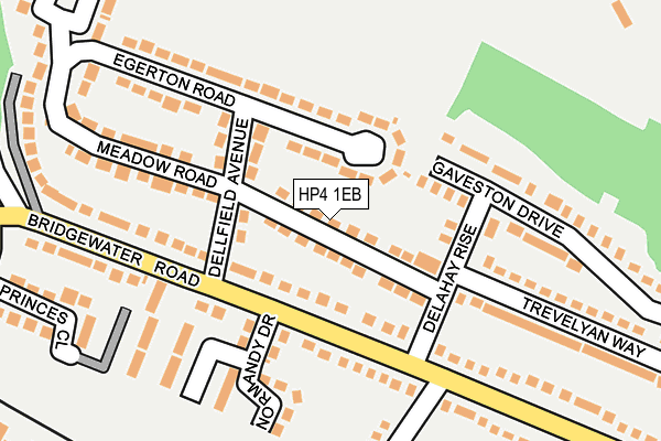 HP4 1EB map - OS OpenMap – Local (Ordnance Survey)