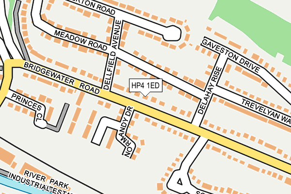 HP4 1ED map - OS OpenMap – Local (Ordnance Survey)