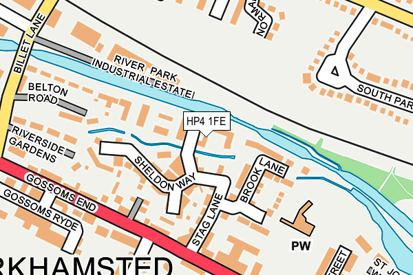 HP4 1FE map - OS OpenMap – Local (Ordnance Survey)