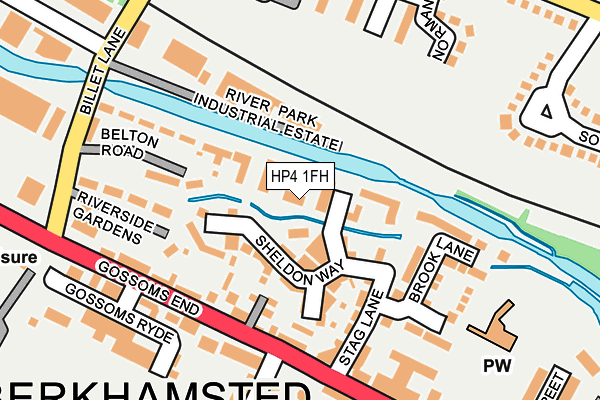 HP4 1FH map - OS OpenMap – Local (Ordnance Survey)