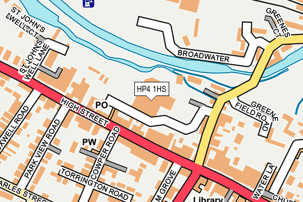 HP4 1HS map - OS OpenMap – Local (Ordnance Survey)