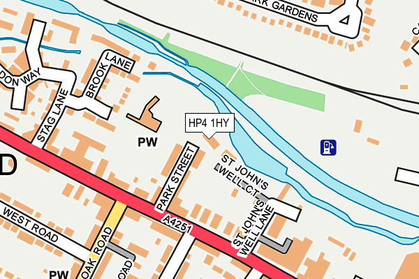 HP4 1HY map - OS OpenMap – Local (Ordnance Survey)