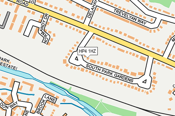 HP4 1HZ map - OS OpenMap – Local (Ordnance Survey)