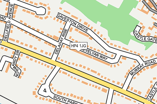 HP4 1JG map - OS OpenMap – Local (Ordnance Survey)