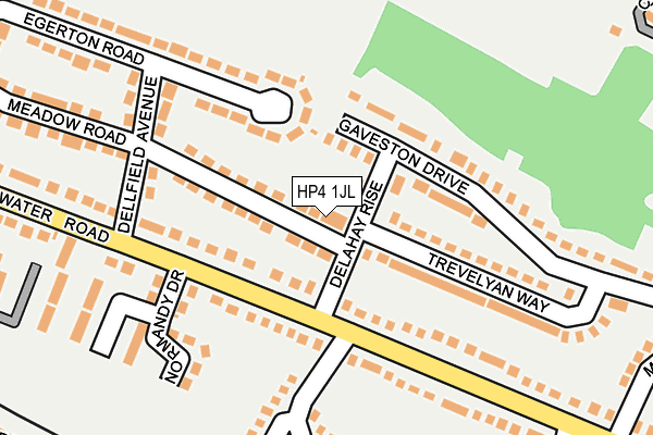 HP4 1JL map - OS OpenMap – Local (Ordnance Survey)