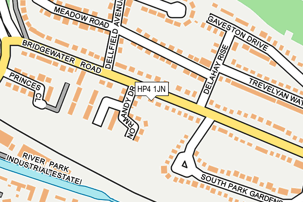 HP4 1JN map - OS OpenMap – Local (Ordnance Survey)