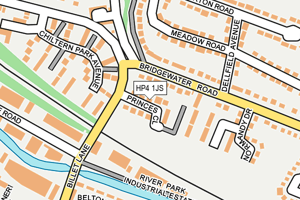 HP4 1JS map - OS OpenMap – Local (Ordnance Survey)