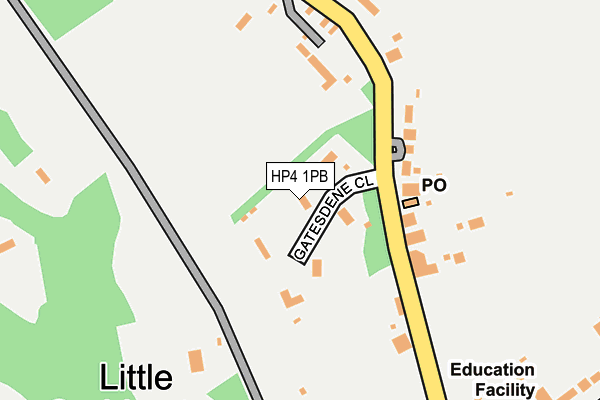 HP4 1PB map - OS OpenMap – Local (Ordnance Survey)