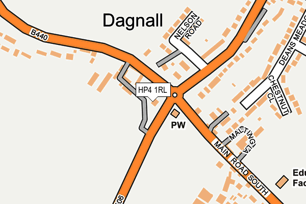 HP4 1RL map - OS OpenMap – Local (Ordnance Survey)