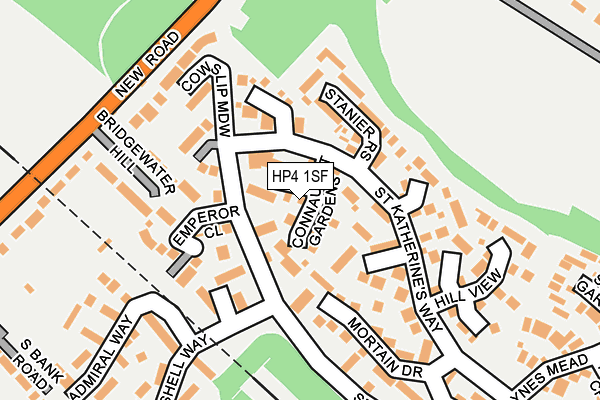 HP4 1SF map - OS OpenMap – Local (Ordnance Survey)