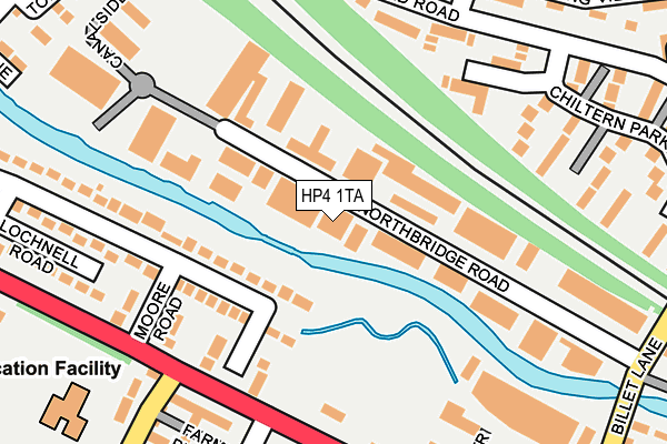 HP4 1TA map - OS OpenMap – Local (Ordnance Survey)