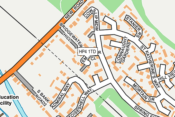 HP4 1TD map - OS OpenMap – Local (Ordnance Survey)