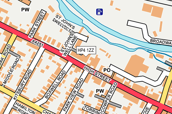 HP4 1ZZ map - OS OpenMap – Local (Ordnance Survey)