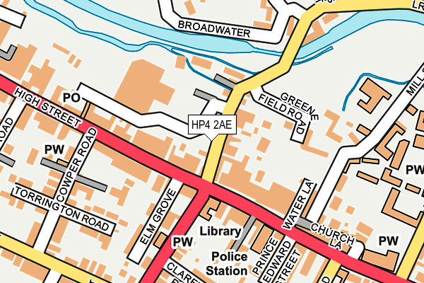 HP4 2AE map - OS OpenMap – Local (Ordnance Survey)
