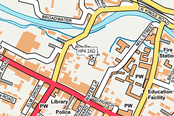 HP4 2AQ map - OS OpenMap – Local (Ordnance Survey)