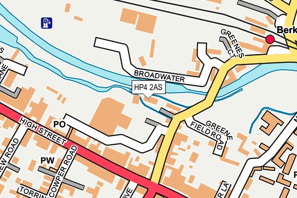 HP4 2AS map - OS OpenMap – Local (Ordnance Survey)