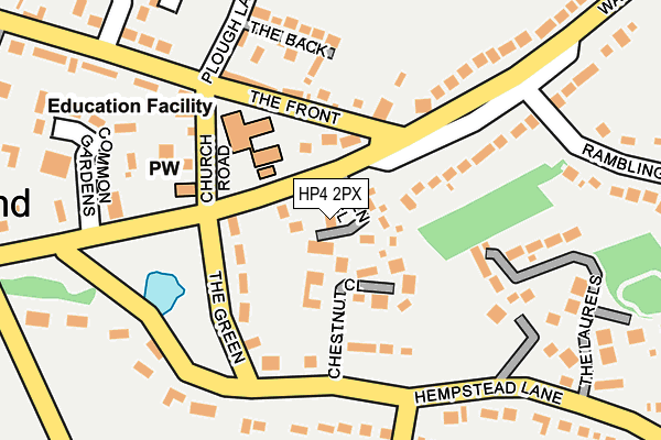 HP4 2PX map - OS OpenMap – Local (Ordnance Survey)