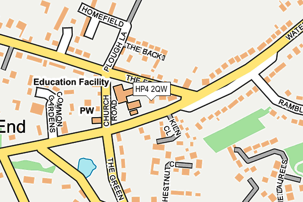 HP4 2QW map - OS OpenMap – Local (Ordnance Survey)
