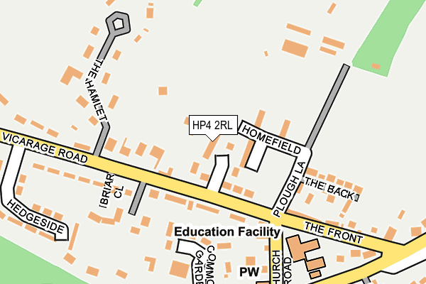 HP4 2RL map - OS OpenMap – Local (Ordnance Survey)