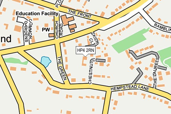 HP4 2RN map - OS OpenMap – Local (Ordnance Survey)