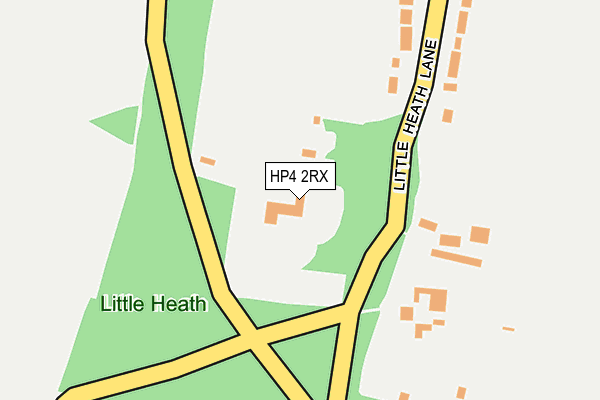 HP4 2RX map - OS OpenMap – Local (Ordnance Survey)