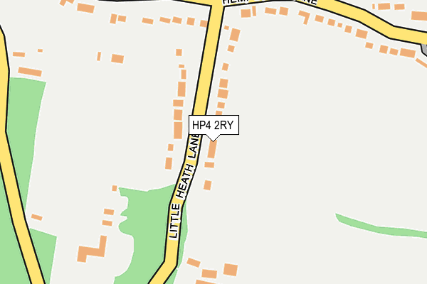 HP4 2RY map - OS OpenMap – Local (Ordnance Survey)