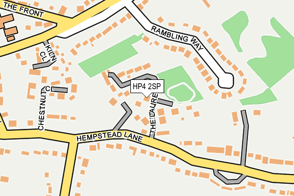 Map of THE LAURELS ESTATES (POTTEN END) LIMITED at local scale