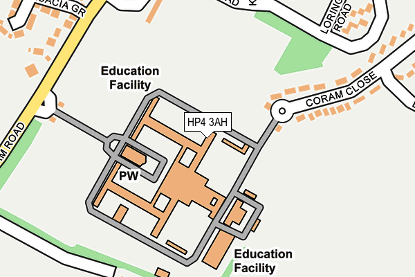 HP4 3AH map - OS OpenMap – Local (Ordnance Survey)