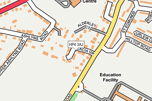 HP4 3AJ map - OS OpenMap – Local (Ordnance Survey)