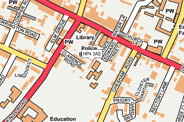 HP4 3AS map - OS OpenMap – Local (Ordnance Survey)