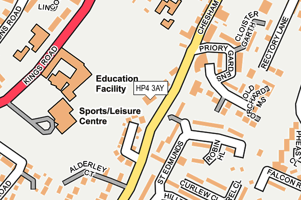 HP4 3AY map - OS OpenMap – Local (Ordnance Survey)