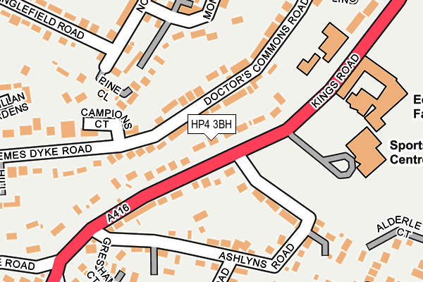 HP4 3BH map - OS OpenMap – Local (Ordnance Survey)