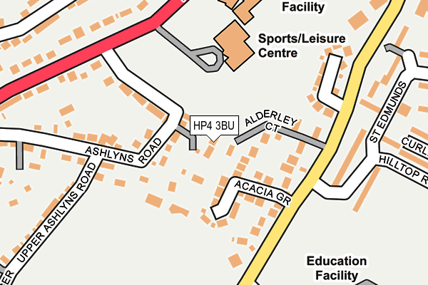 HP4 3BU map - OS OpenMap – Local (Ordnance Survey)