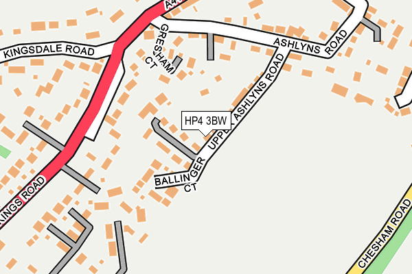 HP4 3BW map - OS OpenMap – Local (Ordnance Survey)