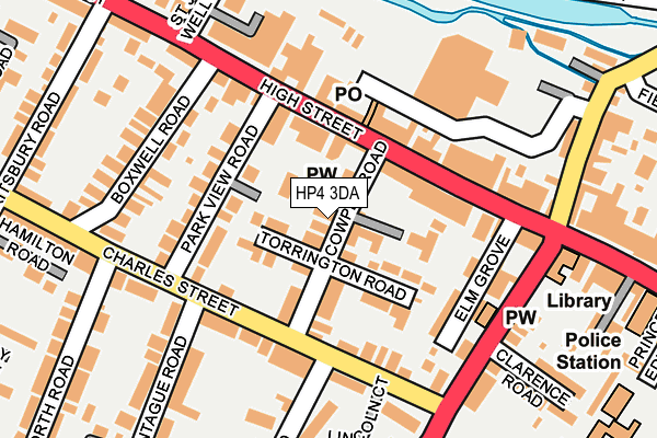 HP4 3DA map - OS OpenMap – Local (Ordnance Survey)