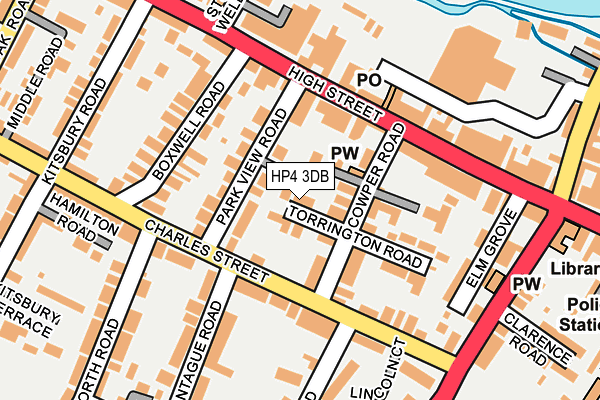 HP4 3DB map - OS OpenMap – Local (Ordnance Survey)