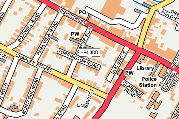 HP4 3DD map - OS OpenMap – Local (Ordnance Survey)