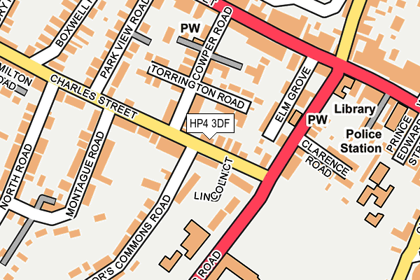 HP4 3DF map - OS OpenMap – Local (Ordnance Survey)