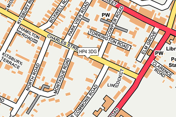 HP4 3DG map - OS OpenMap – Local (Ordnance Survey)