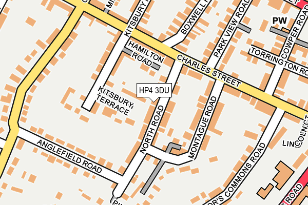 HP4 3DU map - OS OpenMap – Local (Ordnance Survey)