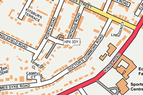 HP4 3DY map - OS OpenMap – Local (Ordnance Survey)
