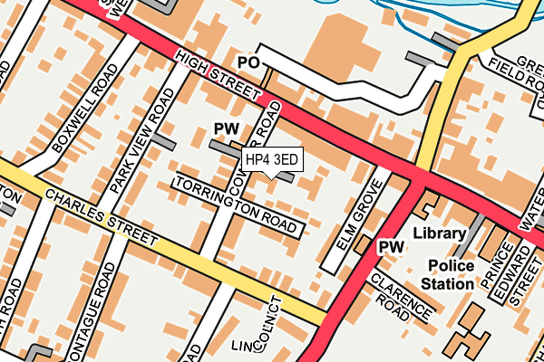 HP4 3ED map - OS OpenMap – Local (Ordnance Survey)