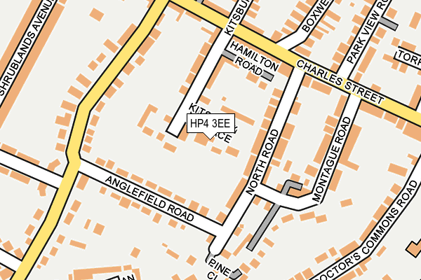 HP4 3EE map - OS OpenMap – Local (Ordnance Survey)
