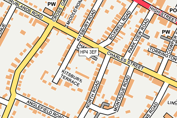 HP4 3EF map - OS OpenMap – Local (Ordnance Survey)