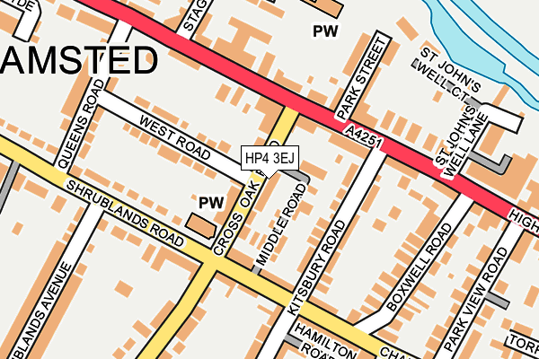 HP4 3EJ map - OS OpenMap – Local (Ordnance Survey)