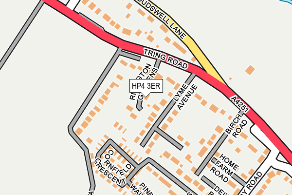 HP4 3ER map - OS OpenMap – Local (Ordnance Survey)