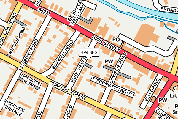 HP4 3ES map - OS OpenMap – Local (Ordnance Survey)